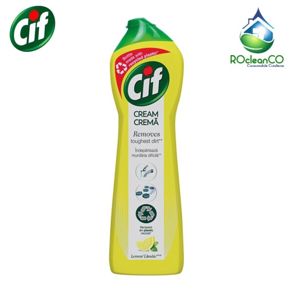 Cauti Detergent crema Cif Cream Lemon 500ML? Alege din oferta globalpacking consumabilecuratenie si articolemenaj la preturi de importator, marca rocleanco