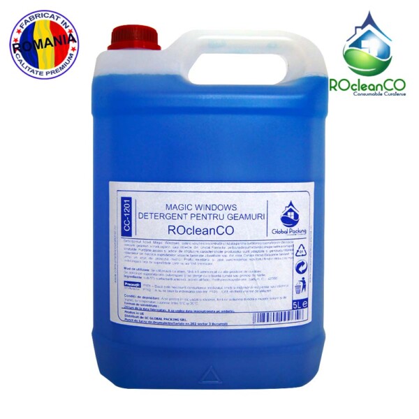 La globalpacking gasesti Detergent profesional geamuri marca ROCLEANCO la 5 litri , consumabilecuratenie si articolemenaj la preturi de producator