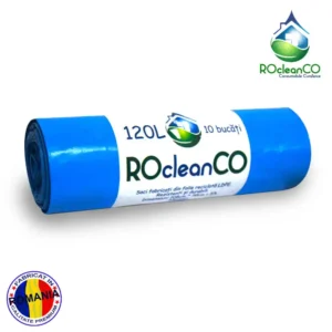Saci menajeri Albastri 70x108Cm RocleanCo LDPE 120litri10buc