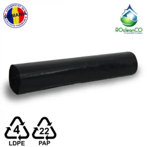 Sac negru menajer LDPE 35 litri, Rola 10buc