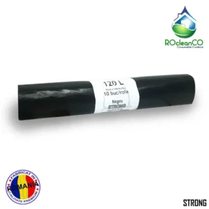 Saci menajeri Negri 70x110Cm Strong LDPE 120 litri 10buc