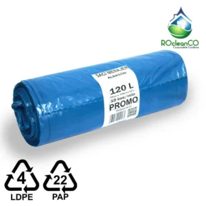 Saci menajeri Albastri 70x108Cm Promo LDPE 120 litri 10buc