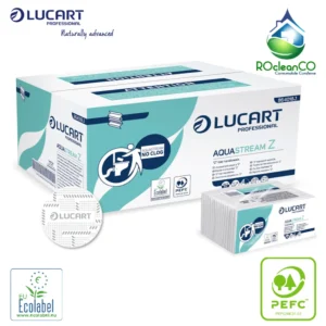 Prosop Z fold Lucart AquaStream Dizolvabila rapid in apa