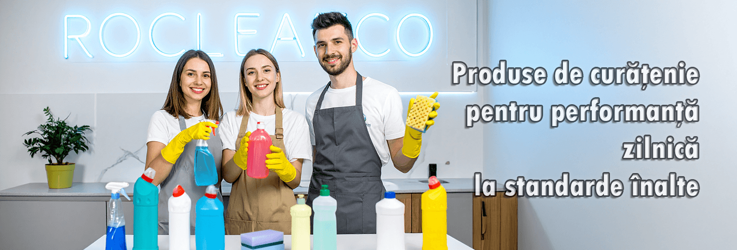 Produse de curatenie rocleanco pentru uz casnic si profesional